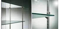 1 x 4 ADJUSTABLE SHELF STRIPS 140 cm H  -@92